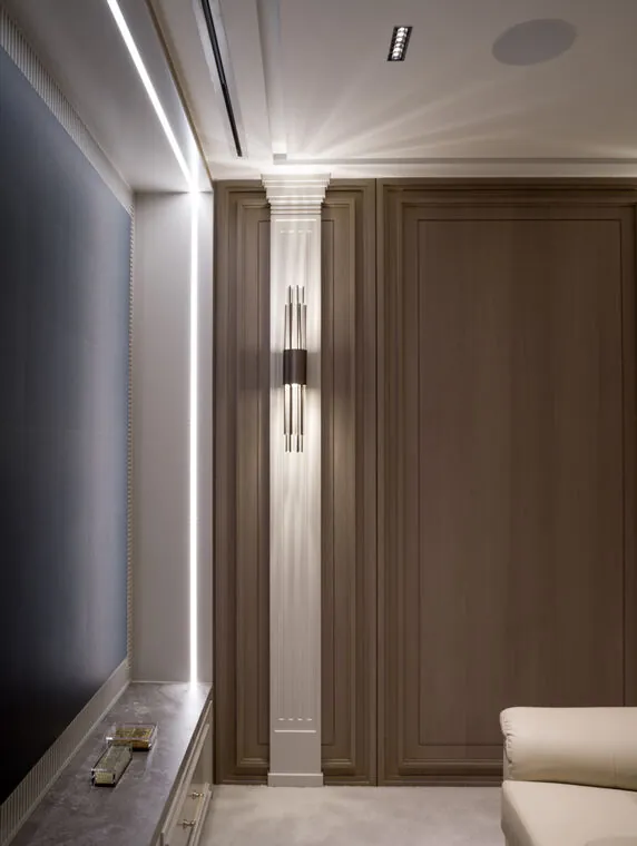 Detalhe do home theater